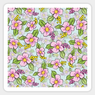 Floral Pattern Art Design Sticker